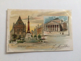 Carte Postale Ancienne (1902)  Bruxelles Multi-vues - Panoramic Views