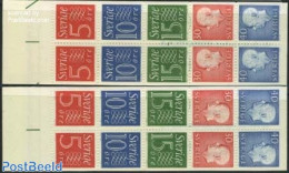 Sweden 1966 Definitives 2 Booklets, Mint NH, Stamp Booklets - Nuovi
