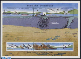 Antigua & Barbuda 1991 Pearl Harbour S/s, Mint NH, History - Transport - Militarism - World War II - Aircraft & Aviati.. - Militares