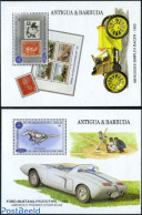 Antigua & Barbuda 1993 Ford/Benz Automobiles 2 S/s, Mint NH, Nature - Sport - Transport - Horses - Baseball - Stamps O.. - Béisbol