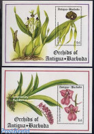 Antigua & Barbuda 1994 Orchids 2 S/s, Mint NH, Nature - Flowers & Plants - Orchids - Antigua Y Barbuda (1981-...)