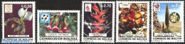 Bolivia 1989 Plants 5v, Mint NH, Nature - Flowers & Plants - Orchids - Bolivia