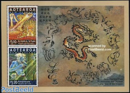 New Zealand 2000 Year Of The Dragon S/s, Limited Edition, Mint NH, Various - New Year - Neufs
