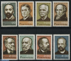 Portugal 1966 Famous Persons 8v, Mint NH, Health - History - Health - Nobel Prize Winners - Ongebruikt