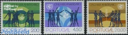 Portugal 1975 United Nations 30th Anniversary 3v, Normal Paper, Mint NH, History - United Nations - Neufs