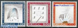 Portugal 1975 European Monument Year 3v, Mint NH, History - Europa Hang-on Issues - Art - Architecture - Neufs