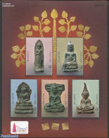 Thailand 2005 Buddhist Talismens S/s, Taipei 2005, Mint NH, Religion - Religion - Philately - Art - Sculpture - Beeldhouwkunst
