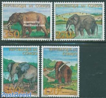 Congo Republic 2003 Elephants 4v, Mint NH, Nature - Animals (others & Mixed) - Elephants - Andere & Zonder Classificatie