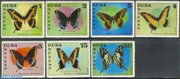 Cuba 1972 Butterflies 7v, Mint NH, Nature - Butterflies - Unused Stamps