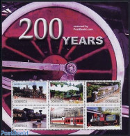 Dominica 2004 Railways 6v M/s, Engine 22, Mint NH, Transport - Railways - Treinen
