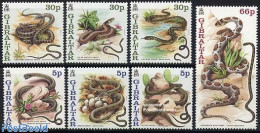 Gibraltar 2001 Snakes 7v, Mint NH, Nature - Reptiles - Snakes - Gibraltar
