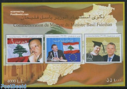 Lebanon 2005 Minister Basil Fuleihan S/s, Mint NH, History - Flags - Politicians - Líbano