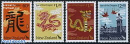New Zealand 2012 Year Of The Dragon 4v, Mint NH, Various - New Year - Nuovi