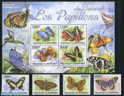 Burundi 2011 Butterflies 4v + S/s, Mint NH, Nature - Butterflies - Sonstige & Ohne Zuordnung