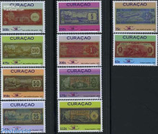 Curaçao 2011 Papermoney Show 10v, Mint NH, Nature - Transport - Various - Birds - Aircraft & Aviation - Ships And Boa.. - Airplanes