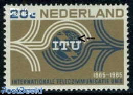 Netherlands 1965 Plate Flaw 20c, Point Above U Of ITU, Mint NH, Science - Various - Telecommunication - Errors, Mispri.. - Unused Stamps