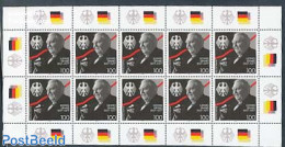 Germany, Federal Republic 1997 L. Erhard M/s, Mint NH, History - Politicians - Ongebruikt