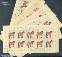Germany, Federal Republic 1997 Youth, Horses 5 M/s, Mint NH, Nature - Horses - Ongebruikt