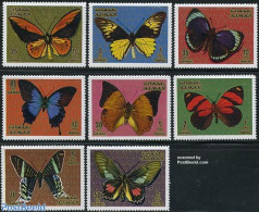 Ajman 1971 Butterflies 8v, Mint NH, Nature - Butterflies - Ajman