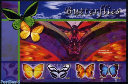 Antigua & Barbuda 2003 Butterflies 4v M/s, Orange-Barred, Mint NH, Nature - Butterflies - Antigua Und Barbuda (1981-...)