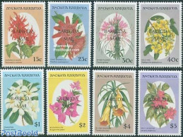 Barbuda 1993 Flowers 8v, Mint NH, Nature - Flowers & Plants - Barbuda (...-1981)