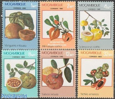 Mozambique 1982 Fruits 6v, Mint NH, Nature - Fruit - Obst & Früchte