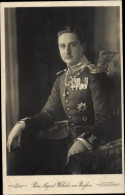 CPA August Wilhelm Prince Von Preußen, Portrait In Uniform, Orden - Familles Royales