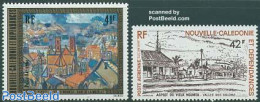 New Caledonia 1977 Old Noumea 2v, Mint NH, Religion - Churches, Temples, Mosques, Synagogues - Ongebruikt