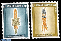 New Caledonia 1990 Tradional Money 2v, Mint NH, Various - Money On Stamps - Neufs