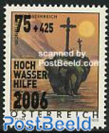 Austria 2006 Flooding Fund 1v, Overprint, Mint NH, History - Nature - Water, Dams & Falls - Disasters - Unused Stamps
