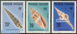 French Polynesia 1979 Shells 3v, Mint NH, Nature - Shells & Crustaceans - Unused Stamps