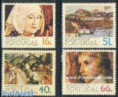 Portugal 1984 Lubrapex 4v, Mint NH, Nature - Transport - Horses - Ships And Boats - Art - Paintings - Nuevos