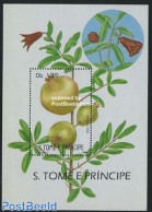 Sao Tome/Principe 1989 Fruits S/s, Mint NH, Nature - Fruit - Fruits