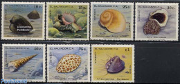 El Salvador 1980 Shells 7v, Mint NH, Nature - Shells & Crustaceans - Maritiem Leven