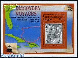 Virgin Islands 1991 Discovery Of America S/s, Mint NH, History - Transport - Explorers - Ships And Boats - Explorers