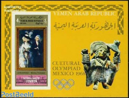 Yemen, Arab Republic 1969 Cultural Olympiade S/s Imperforated, Mint NH, Sport - Olympic Games - Art - Paintings - Other & Unclassified