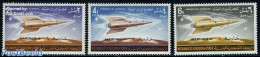 Yemen, Kingdom 1965 Mariner 4 3v, Mint NH, Transport - Space Exploration - Other & Unclassified