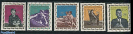 Yemen, Kingdom 1967 Kennedy, Jordan Relief Fund 5v, Mint NH, History - American Presidents - Refugees - Rifugiati