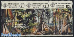 Seychelles, Zil Eloigne Sesel 1987 Tourism 3v [::], Mint NH, Nature - Various - Trees & Forests - Tourism - Rotary, Lions Club
