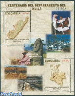 Colombia 2005 Huila Department S/s, Mint NH, History - Performance Art - Various - Archaeology - Dance & Ballet - Maps.. - Archeologie