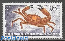 French Antarctic Territory 2002 Crab 1v, Mint NH, Nature - Shells & Crustaceans - Crabs And Lobsters - Neufs