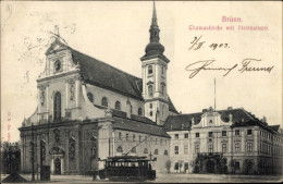 CPA Brno Brünn Südmähren, Thomaskirche, Statthalterei - Czech Republic