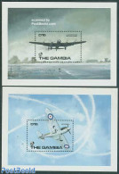 Gambia 1990 RAF Planes In WW II 2 S/s, Mint NH, History - Transport - World War II - Aircraft & Aviation - Guerre Mondiale (Seconde)