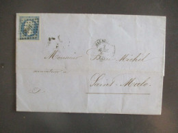 MARSEILLE 1896  P  C GROS PETIT LETTRE  TIMBRE EMPIRE - 1849-1876: Période Classique