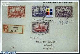 Gambia 1999 IBRA S/s, Mint NH, Transport - Stamps On Stamps - Ships And Boats - Briefmarken Auf Briefmarken
