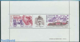 Gabon 1977 Louis Renault S/s, Mint NH, Transport - Automobiles - Unused Stamps