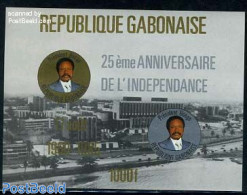 Gabon 1985 Independence Anniversary S/s, Mint NH, History - Politicians - Nuevos