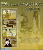 Grenada 2003 Wright Brothers 4v M/s, Mint NH, Science - Transport - Inventors - Aircraft & Aviation - Vliegtuigen