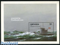 Grenada 1990 World War II S/s, Mint NH, History - Transport - World War II - Ships And Boats - Guerre Mondiale (Seconde)