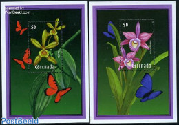 Grenada 2000 Orchids 2 S/s, Mint NH, Nature - Flowers & Plants - Orchids - Other & Unclassified